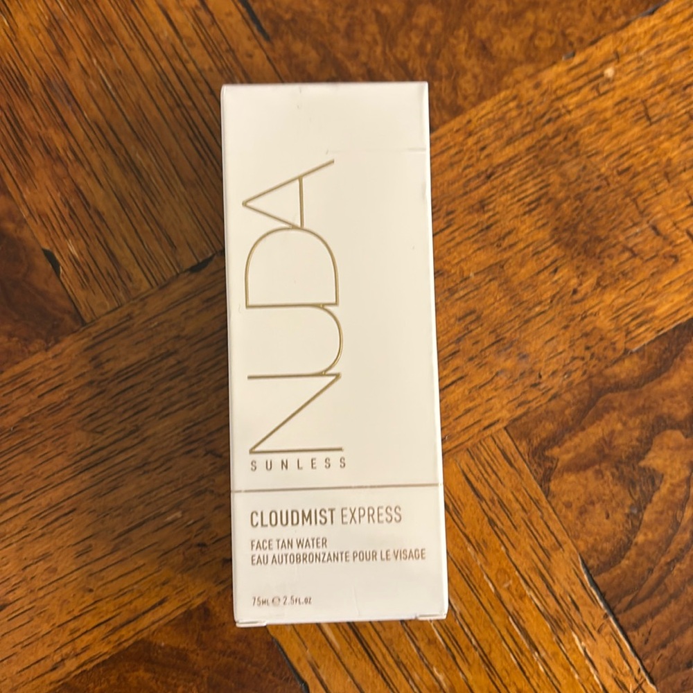 Nude skinless. Cloudmist express face tan water.